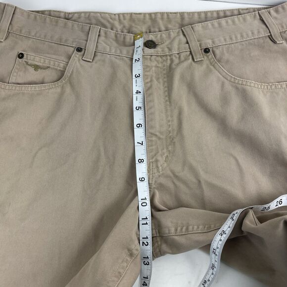 RM Williams Pants Mens 38x29 Tan Khaki Regular Straight Chino Linesman Australia - Picture 11 of 15